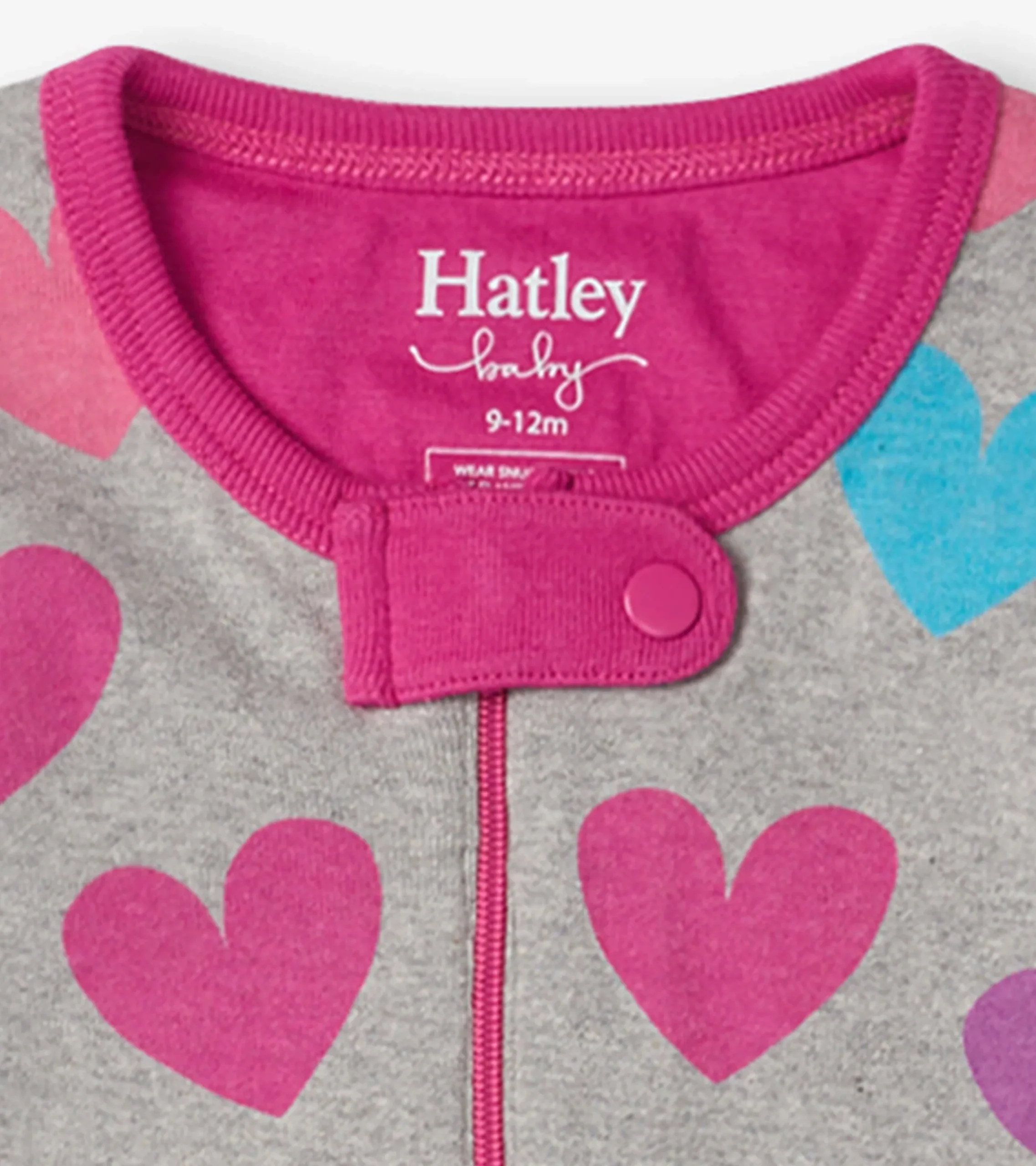 Best Hatley Fun Hearts Baby Footed Sleeper