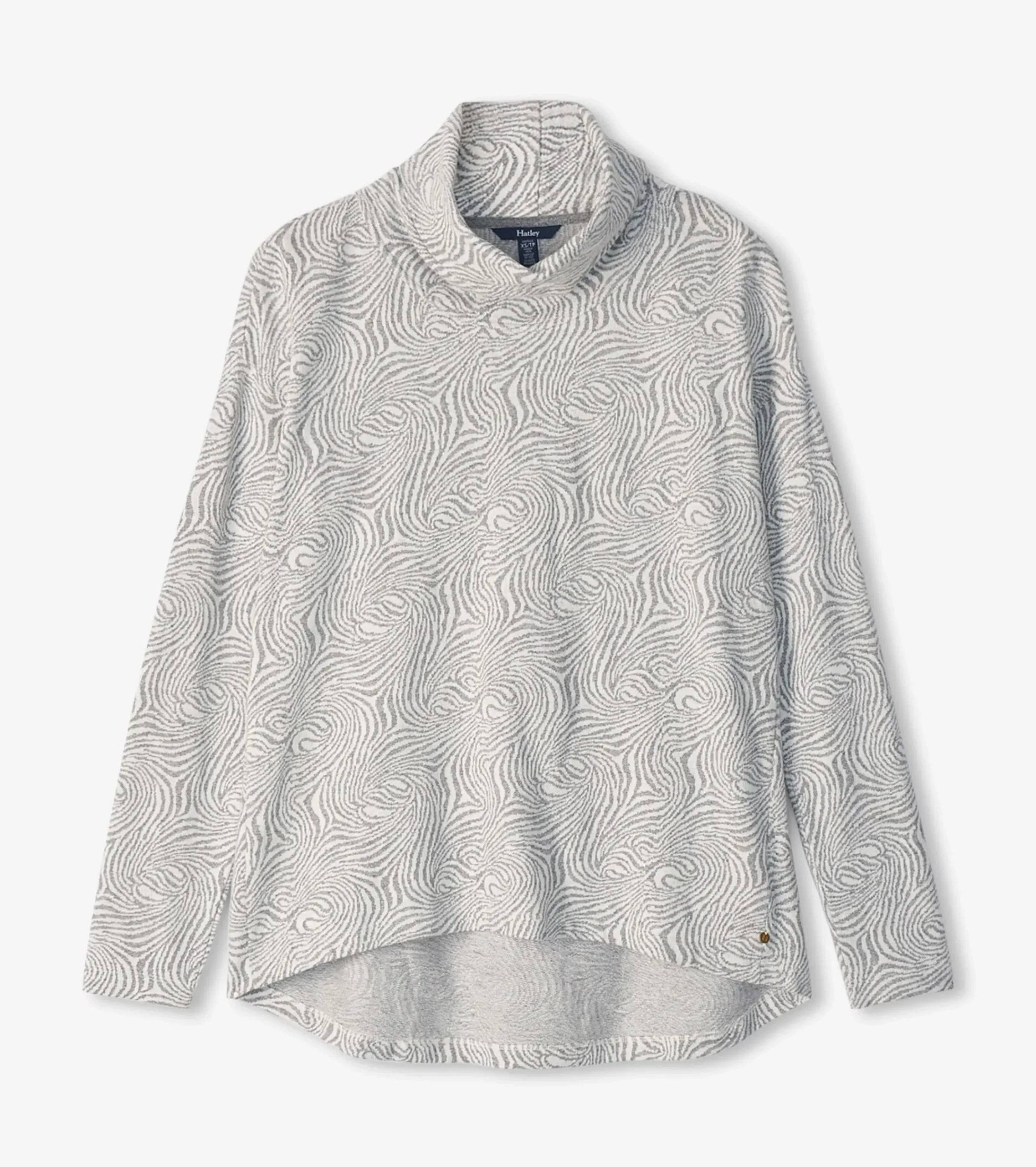 Sale Hatley Funnel Neck Top - Textured Swirl