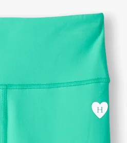 Clearance Hatley Girls Aqua Green Active Leggings