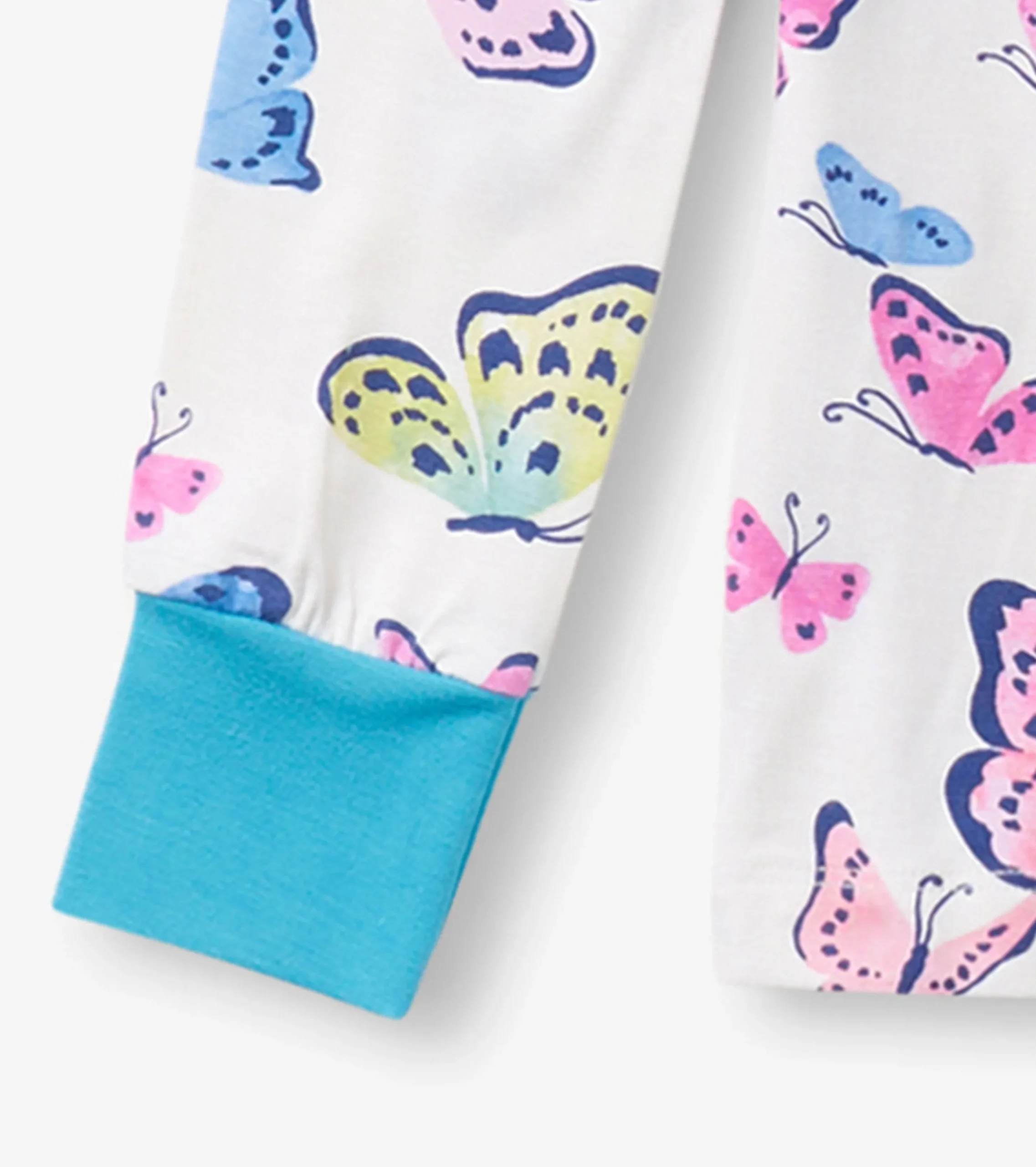 Sale Hatley Girls Big Butterflies Bamboo Pajama Set