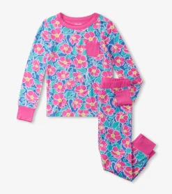 Hot Hatley Girls Big Poppies Bamboo Pajama Set
