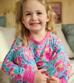 Hot Hatley Girls Big Poppies Bamboo Pajama Set