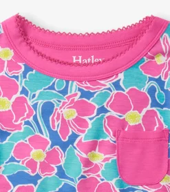 Hot Hatley Girls Big Poppies Bamboo Pajama Set
