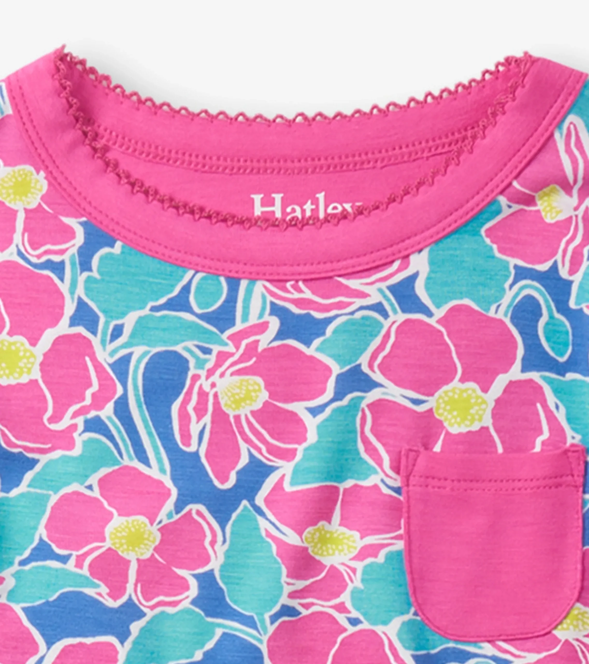 Hot Hatley Girls Big Poppies Bamboo Pajama Set