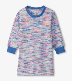 Online Hatley Girls Blue Boucle Sweater Dress