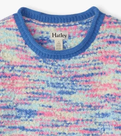 Online Hatley Girls Blue Boucle Sweater Dress