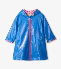 New Hatley Girls Blue Glitter Swing Jacket