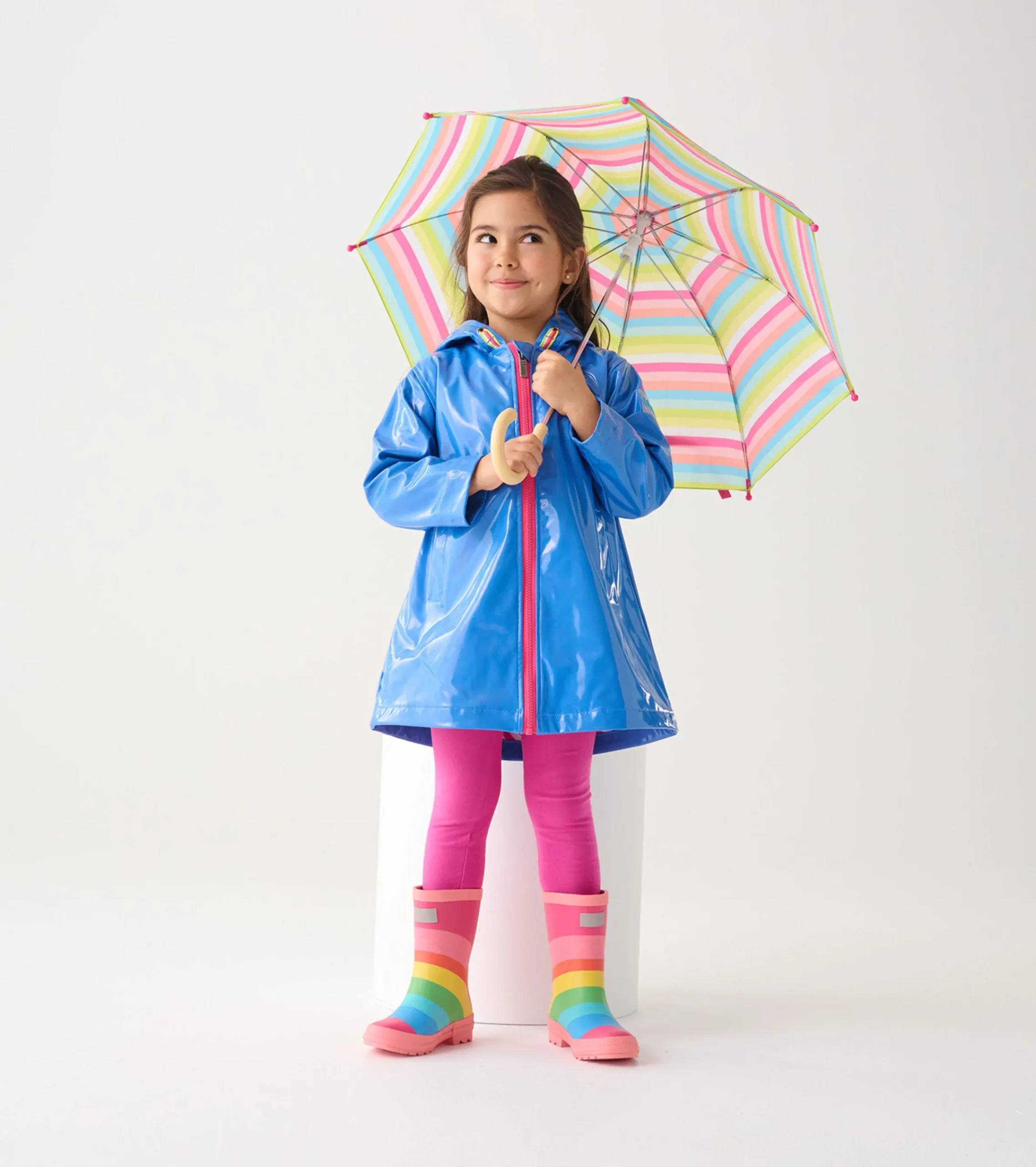 New Hatley Girls Blue Glitter Swing Jacket