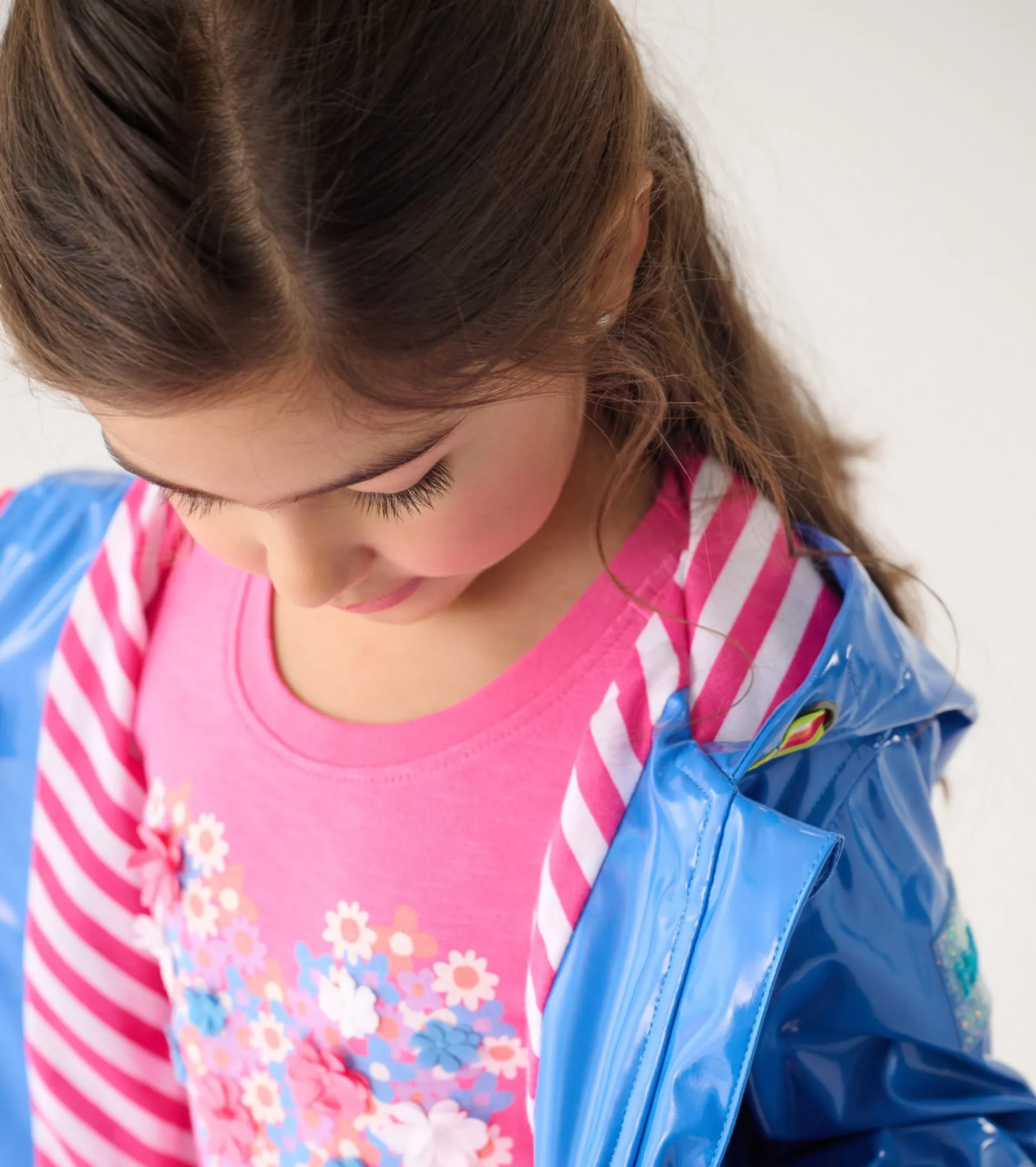 New Hatley Girls Blue Glitter Swing Jacket