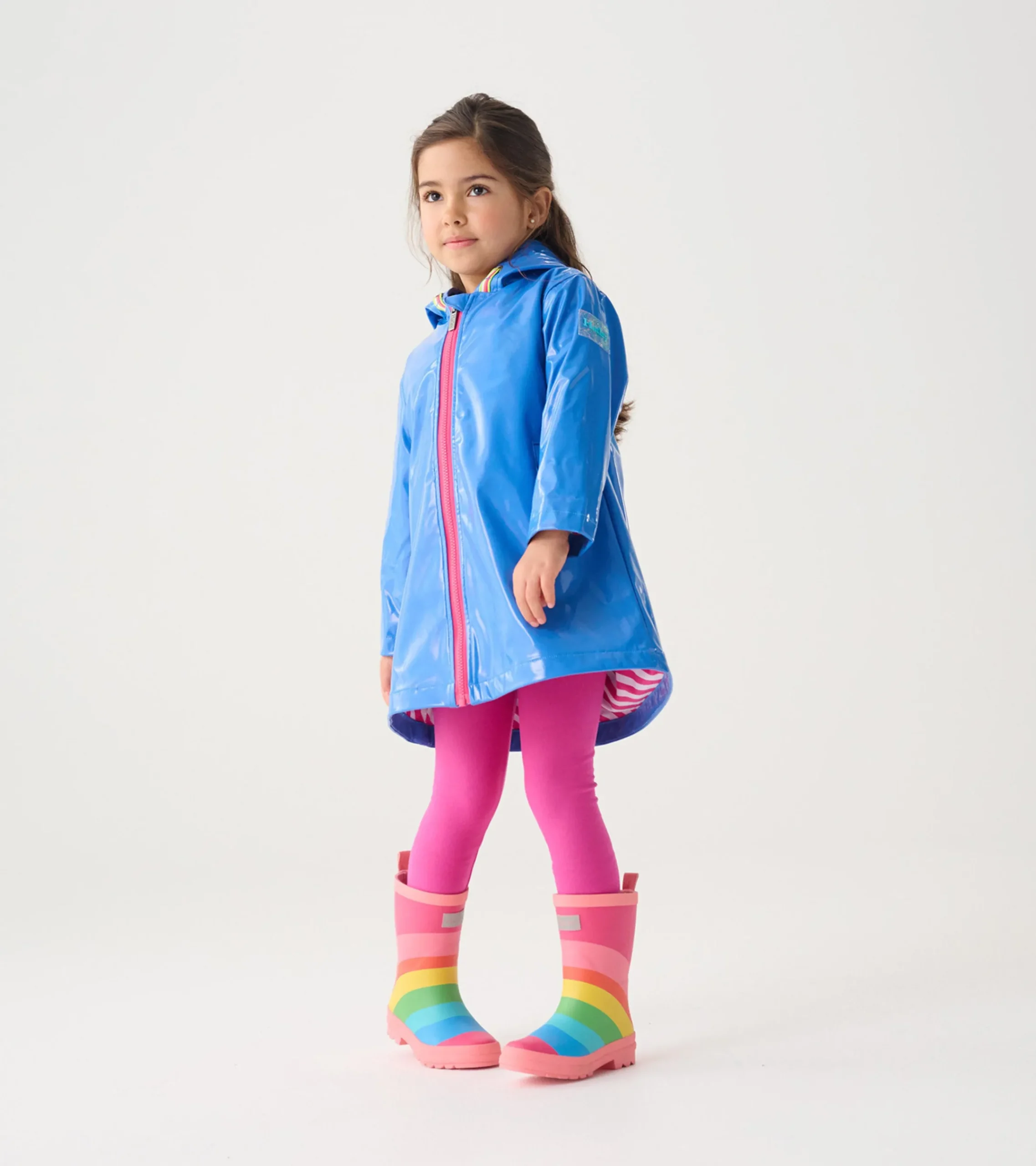New Hatley Girls Blue Glitter Swing Jacket