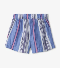 Hot Hatley Girls Boho Stripe Paper Bag Shorts