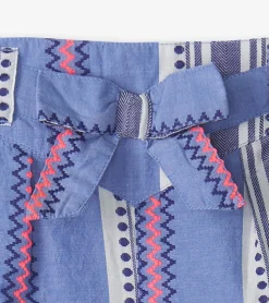 Hot Hatley Girls Boho Stripe Paper Bag Shorts