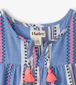 Hatley Girls Boho Stripe Tiered Dress