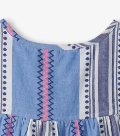 Hatley Girls Boho Stripe Tiered Dress