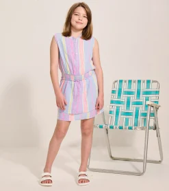 Hot Hatley Girls Boho Summer Smocked Waist Dress