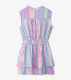 Hot Hatley Girls Boho Summer Smocked Waist Dress