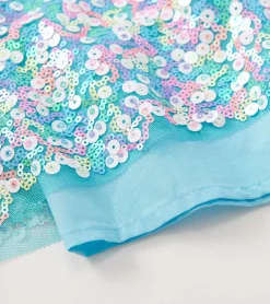 New Hatley Girls Cami Lace Fuzzy Mixed Sequin Skirt Dress