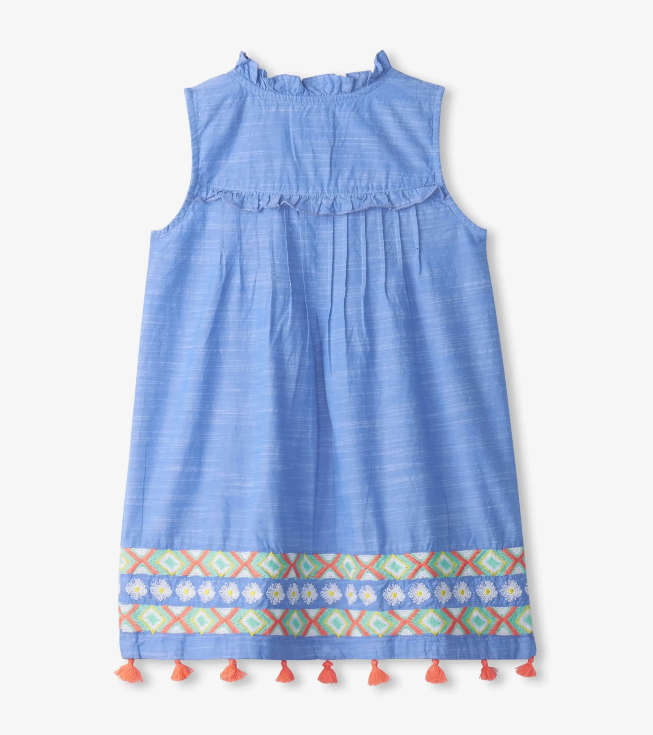 Discount Hatley Girls Chambray Pintuck Dress