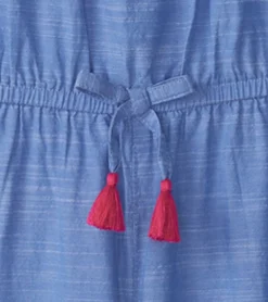 Discount Hatley Girls Chambray Smocked Jumpsuit