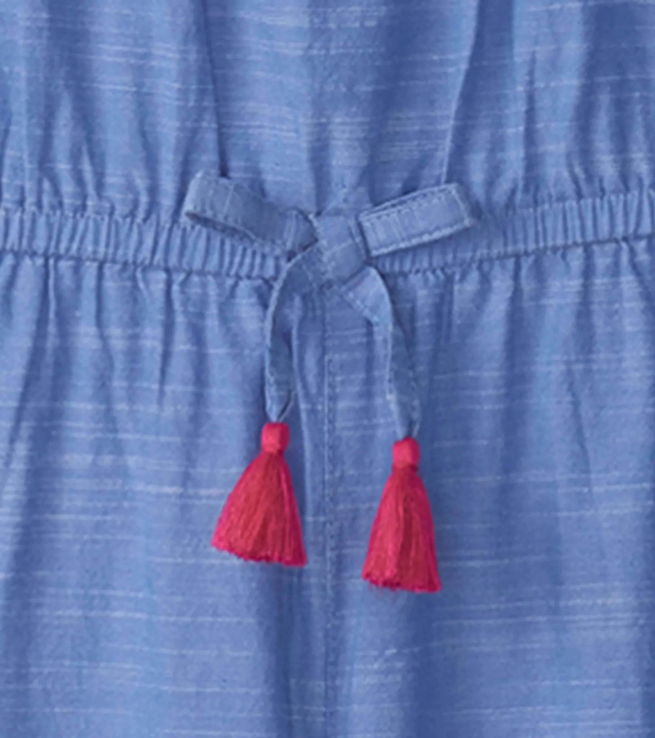 Discount Hatley Girls Chambray Smocked Jumpsuit