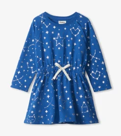 Clearance Hatley Girls Constellations Waist Terry Dress