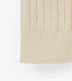 Hatley Girls Cream Cable Knit Tights