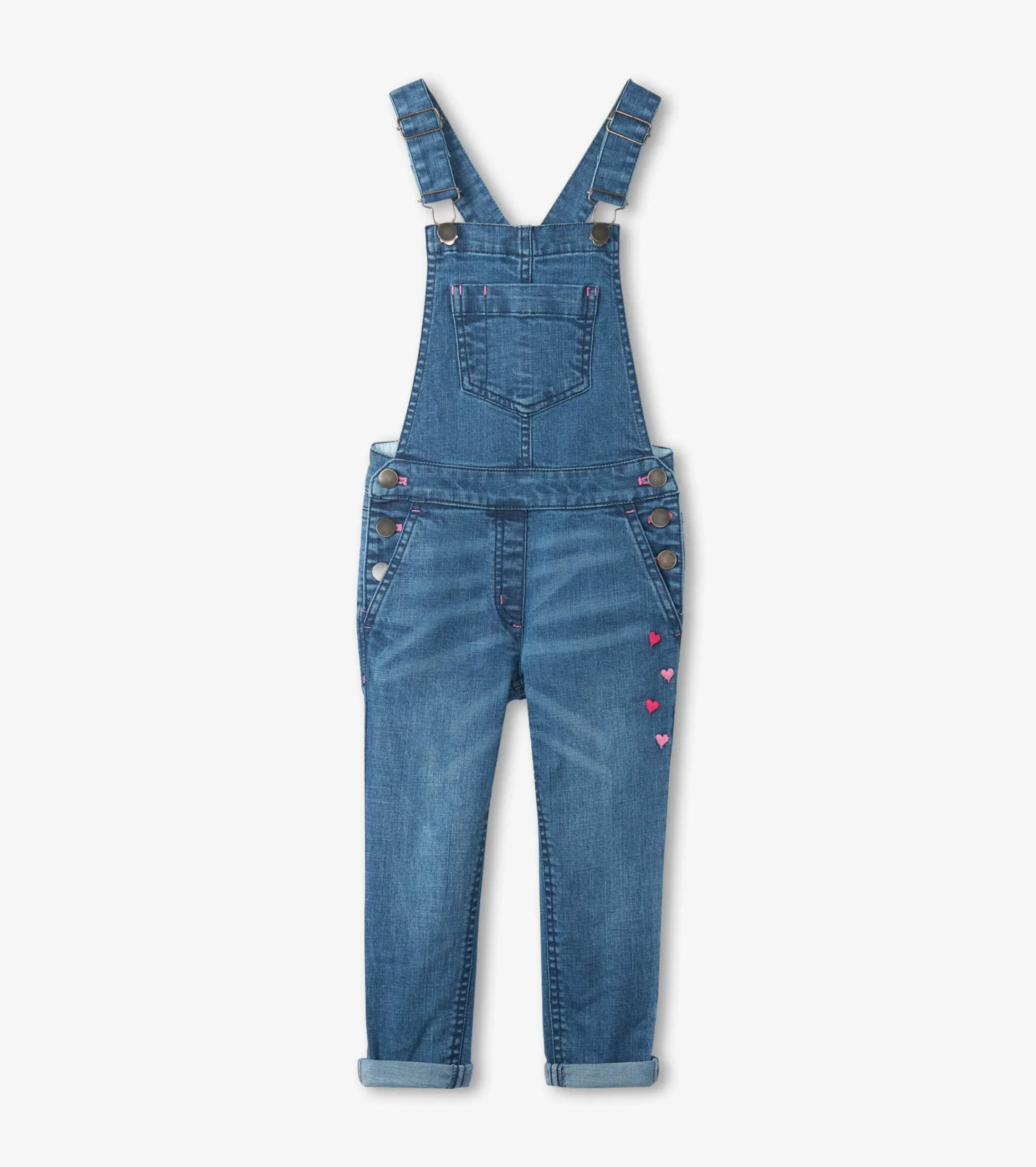 Online Hatley Girls Denim Stretch Classic Overalls