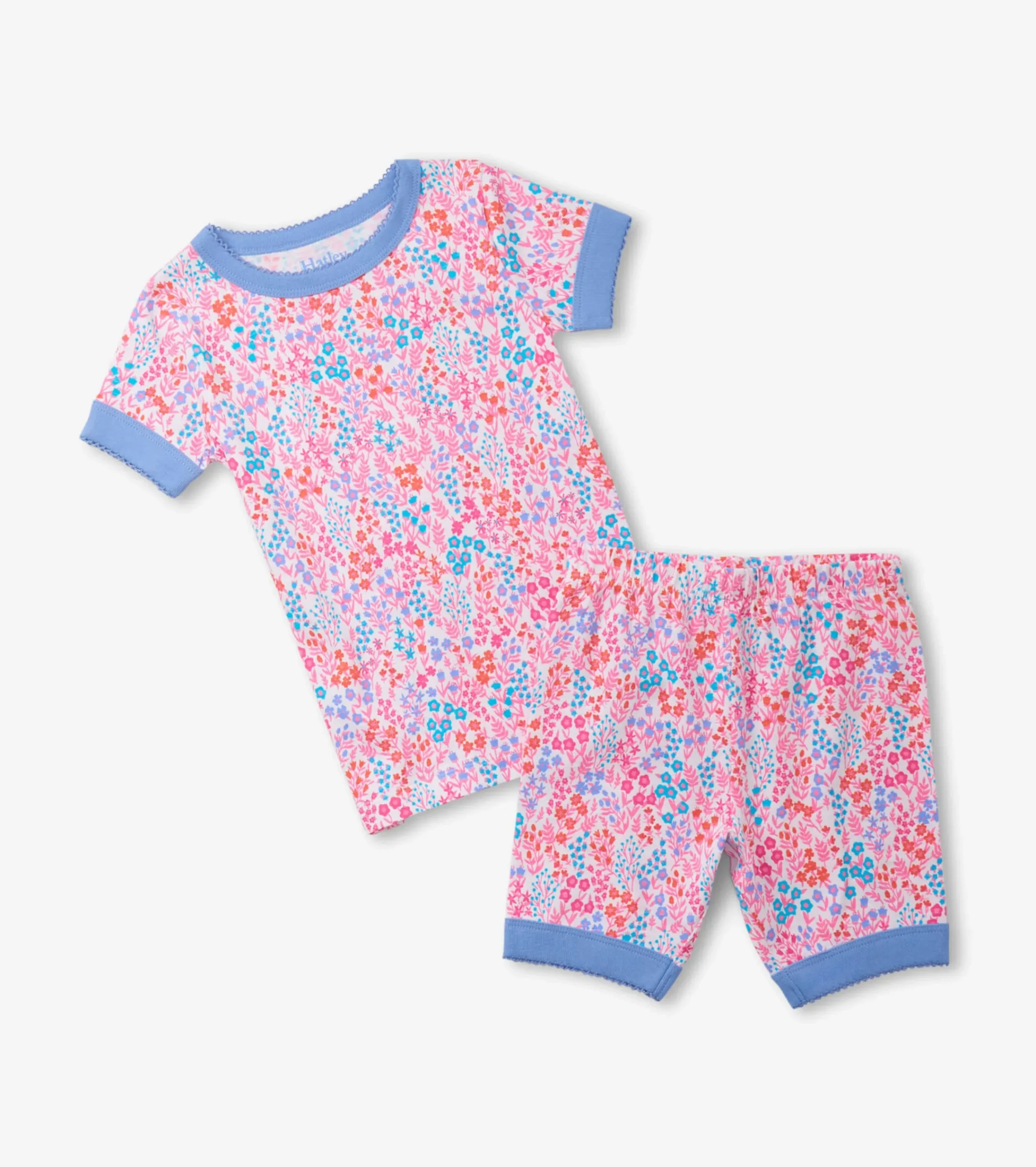 Hot Hatley Girls Ditsy Floral Short Pajama Set