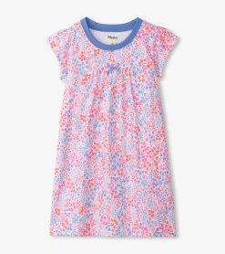 Hot Hatley Girls Ditsy Floral Short Sleeve Nightgown