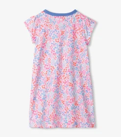 Hot Hatley Girls Ditsy Floral Short Sleeve Nightgown