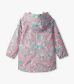 Outlet Hatley Girls Ditsy Floral Zip-Up Lightweight Rain Jacket