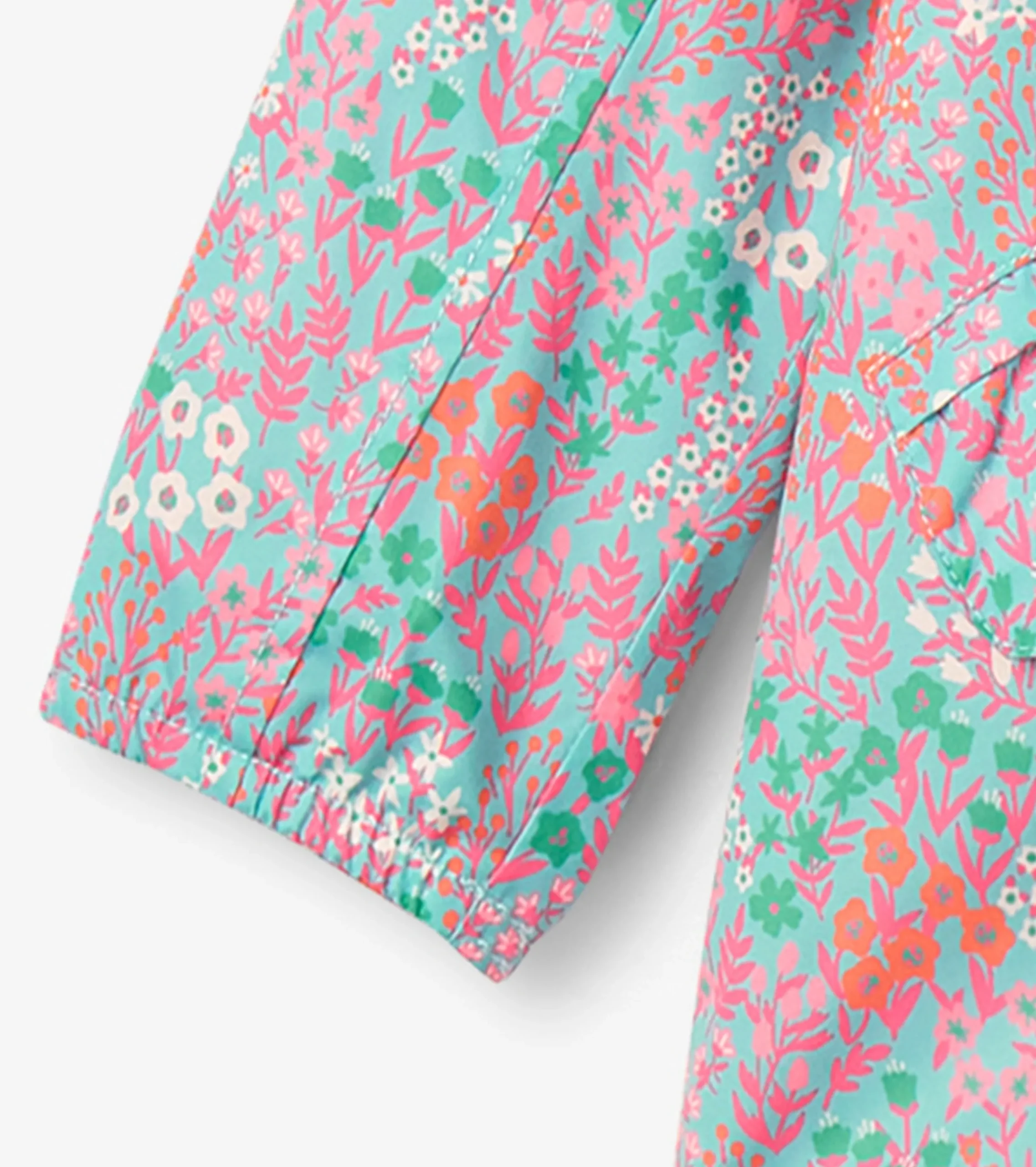 Outlet Hatley Girls Ditsy Floral Zip-Up Lightweight Rain Jacket