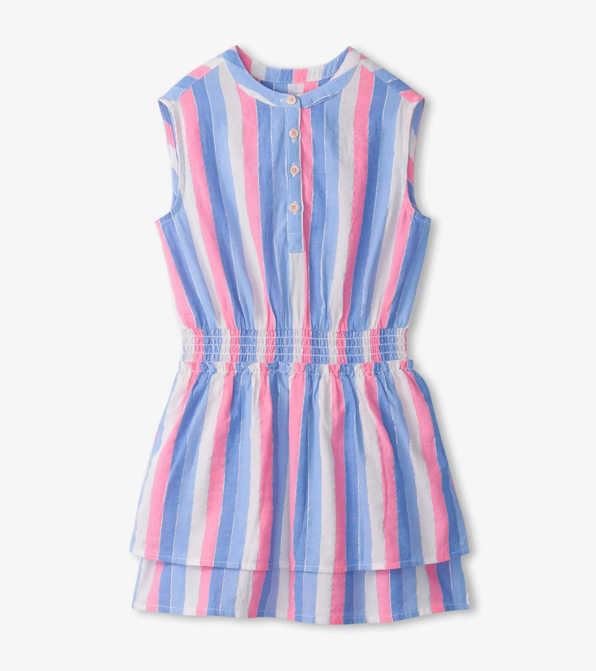 Sale Hatley Girls Evening Sky Smocked Waist Dress