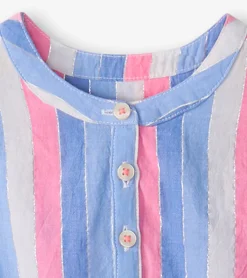 Sale Hatley Girls Evening Sky Smocked Waist Dress