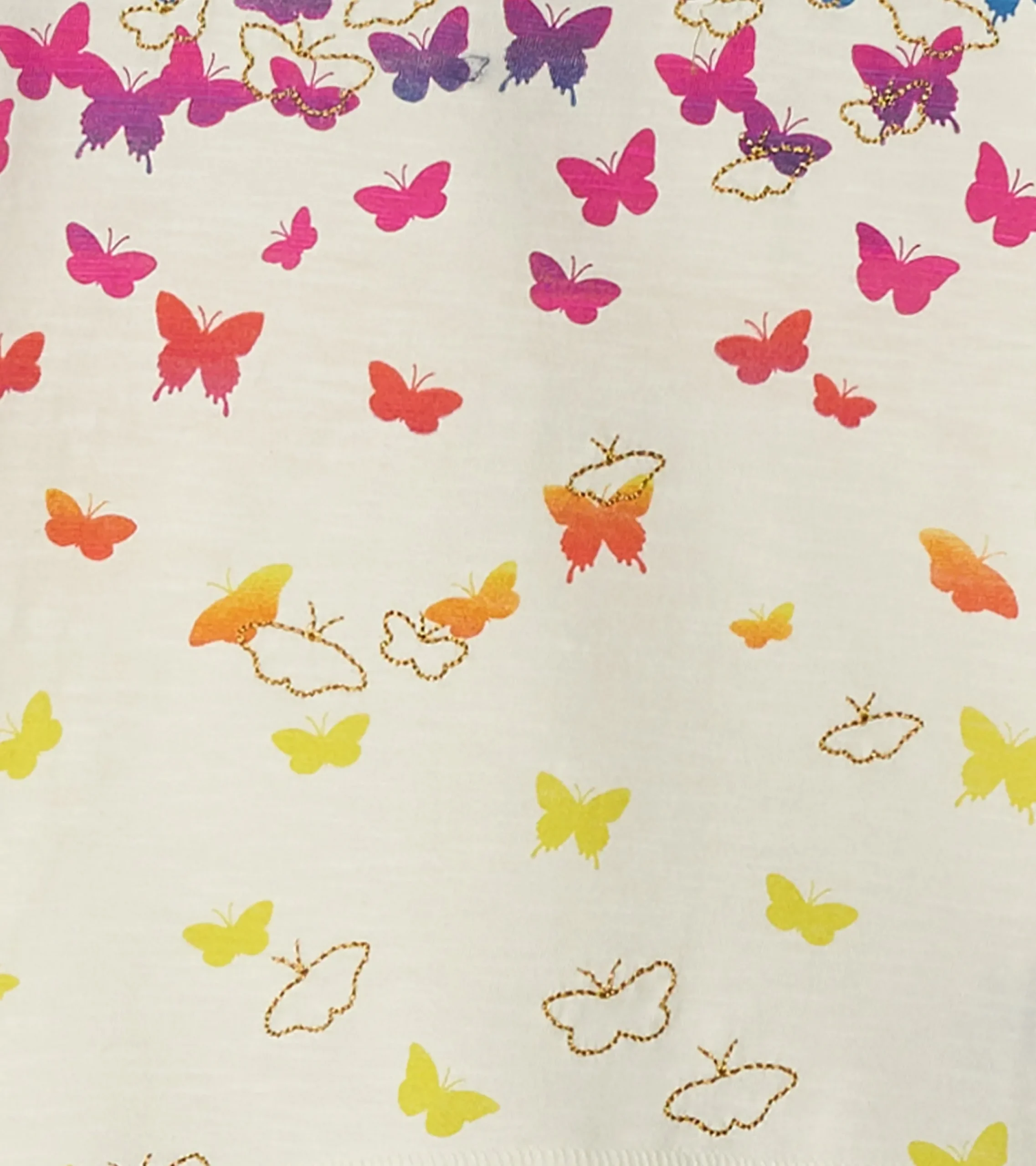 Online Hatley Girls Falling Butterflies Long Sleeve Graphic Tee