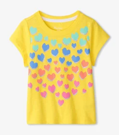 Hatley Girls Falling Hearts Graphic Tee