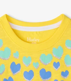 Hatley Girls Falling Hearts Graphic Tee