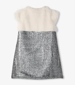 Hot Hatley Girls Faux Fur Jacquard Dress