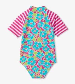 Discount Hatley Girls Floating Poppies One-Piece Rashguard
