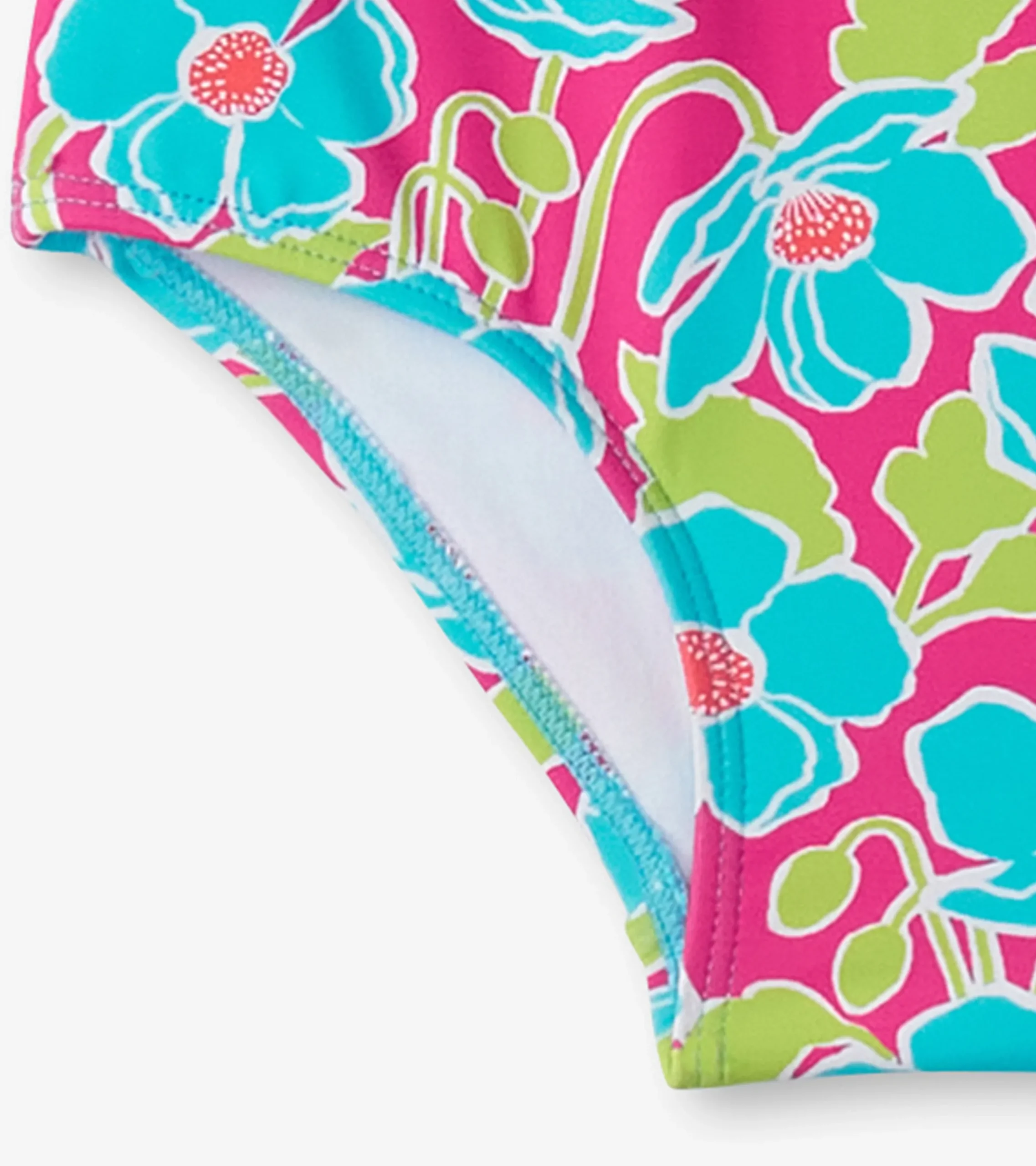 Sale Hatley Girls Floating Poppies One-Piece Swimsuit