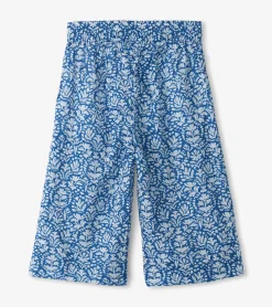 New Hatley Girls Floral Shibori Cropped Culottes