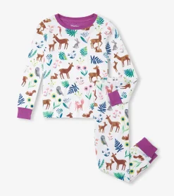Clearance Hatley Girls Forest Creatures Organic Cotton Pajama Set