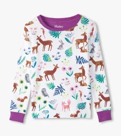 Clearance Hatley Girls Forest Creatures Organic Cotton Pajama Set