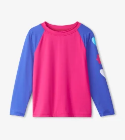 Discount Hatley Girls Fuschia Purple Long Sleeve Rashguard