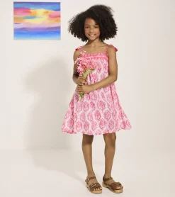 Discount Hatley Girls Geo Mosaic Dress
