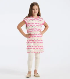 New Hatley Girls Geometric Sequins Cap Sleeve Dress