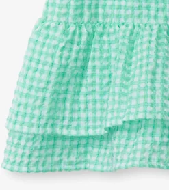 Hot Hatley Girls Gingham Seersucker Smocked Dress