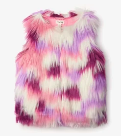Outlet Hatley Girls Groovy Faux Fur Vest