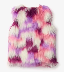 Outlet Hatley Girls Groovy Faux Fur Vest