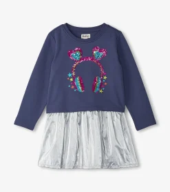 Best Hatley Girls Headphones Dropped Waist Dress